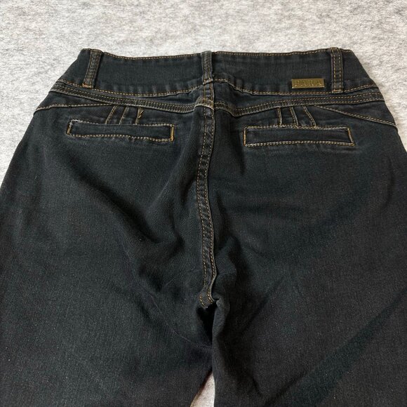 Para Jeans Womens Junior 9  29 Dark Wash Straight Leg Zipper mid-rise - Picture 7 of 9